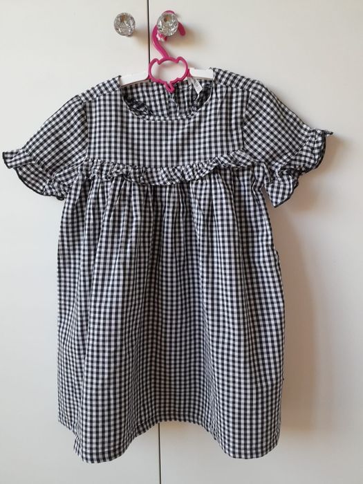 Sukienka Coccodrillo kratka vichy rozm. 110