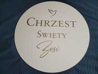 Tablica chrzest z imieniem Zosia