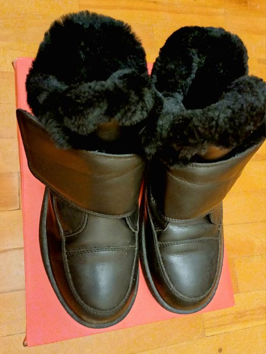 Шкіряні зимові черевики 39 розмір