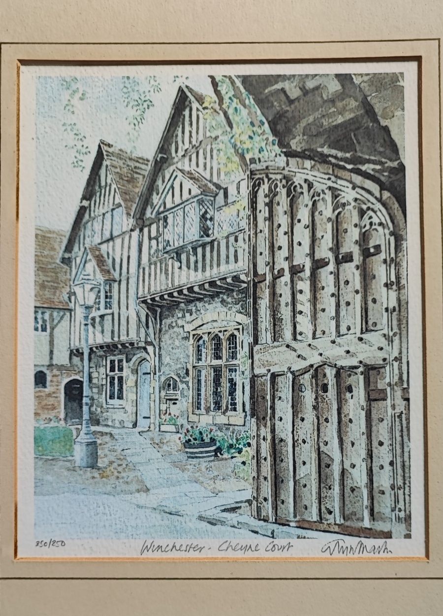 Limitowana grafika „Winchester – Cheyne Court” | nr 350/850 |