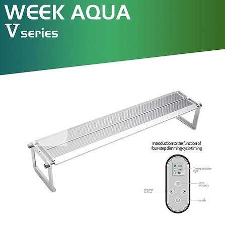 Calha led Weekaqua V600 SE-K para aquario plantado
