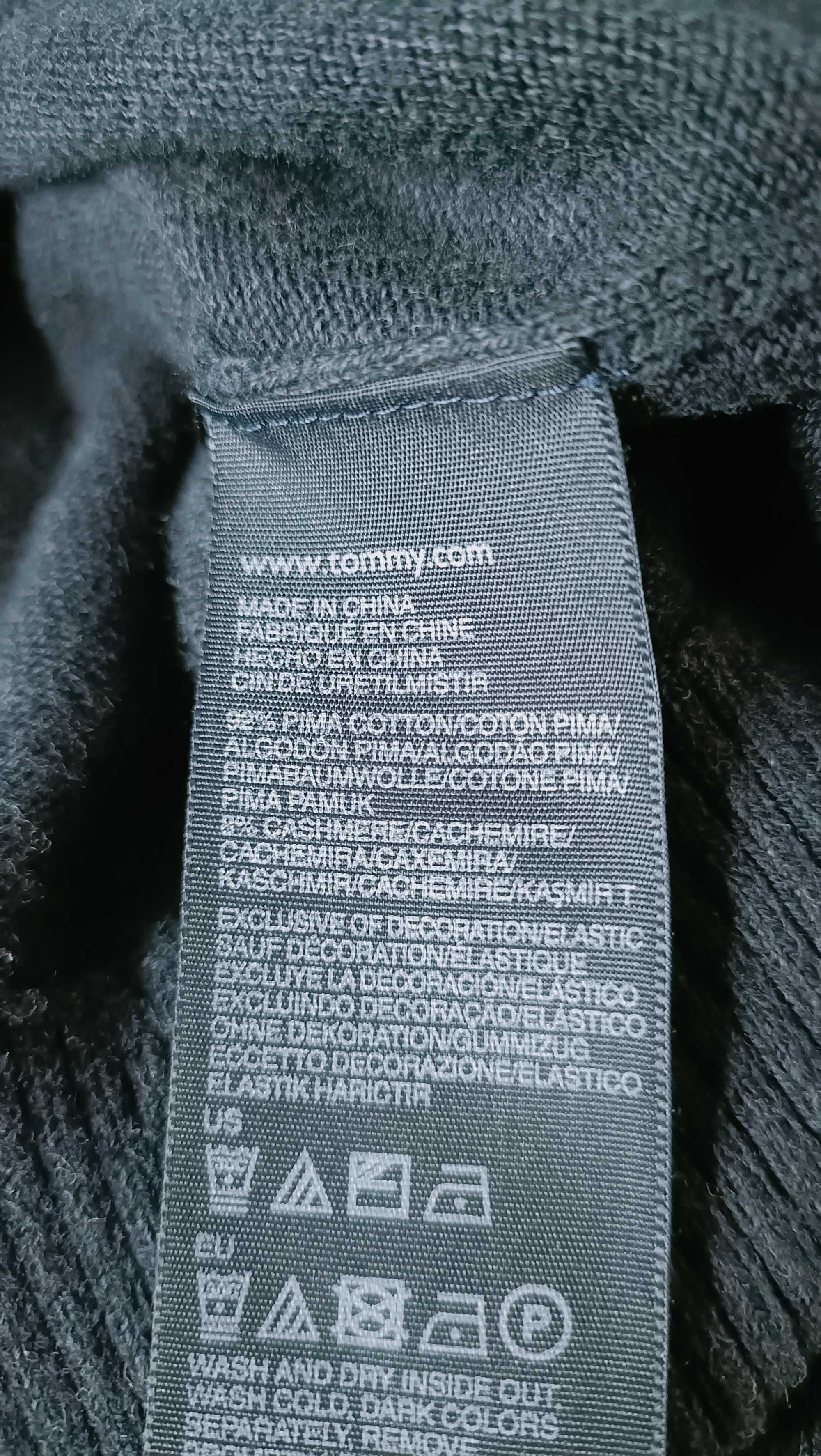 Tommy Hilfiger Sweter męski z dodatkiem kaszmiru M