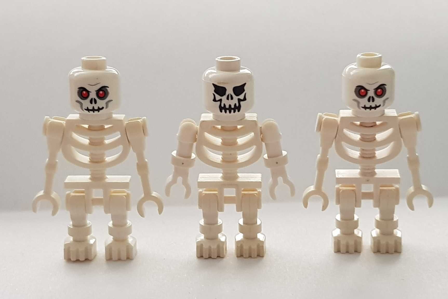 Lego szkielety, skeleton, pirates, castle, figurki szkieletów 3 szt.