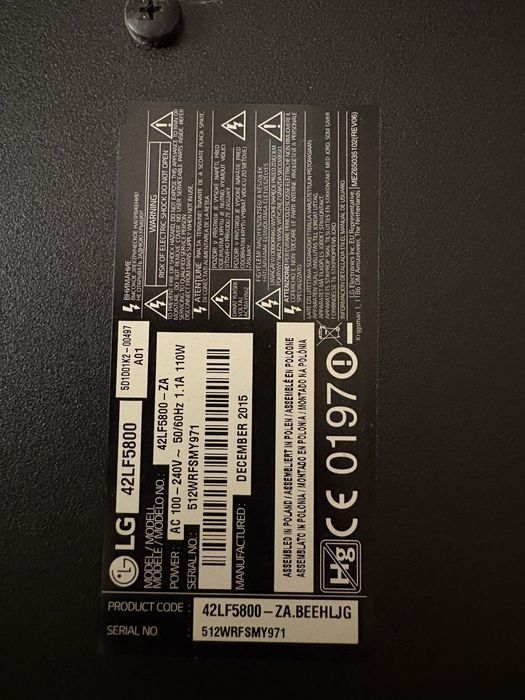 Телевізор LG 42FL5800
