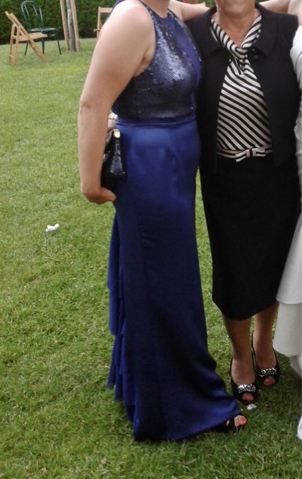 Vestido de festa Azulão