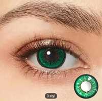 Zielone soczewki kontaktowe kosmetyczne