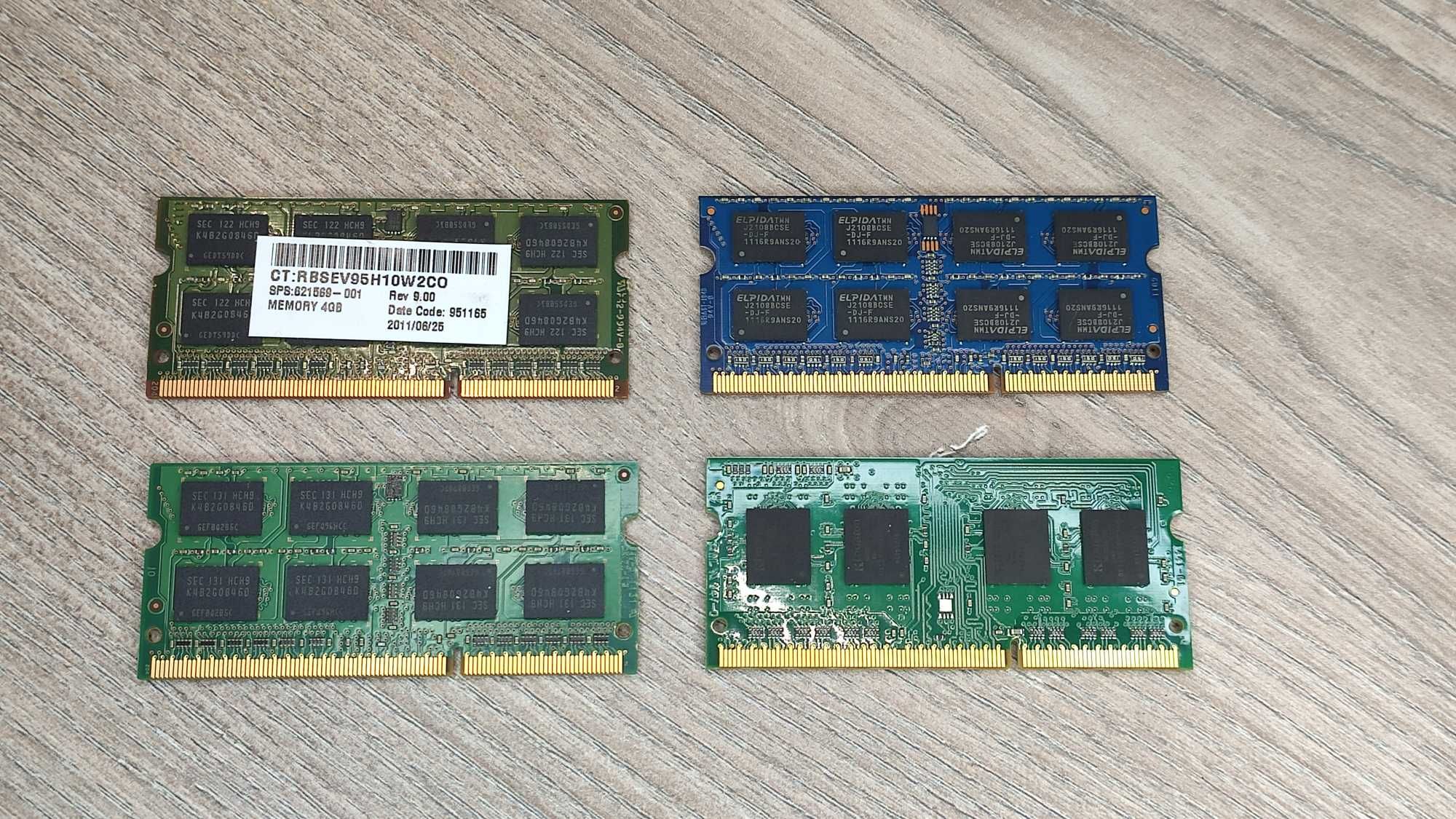 Pamięć RAM PC3 DD3 4gb ram - 4 kości