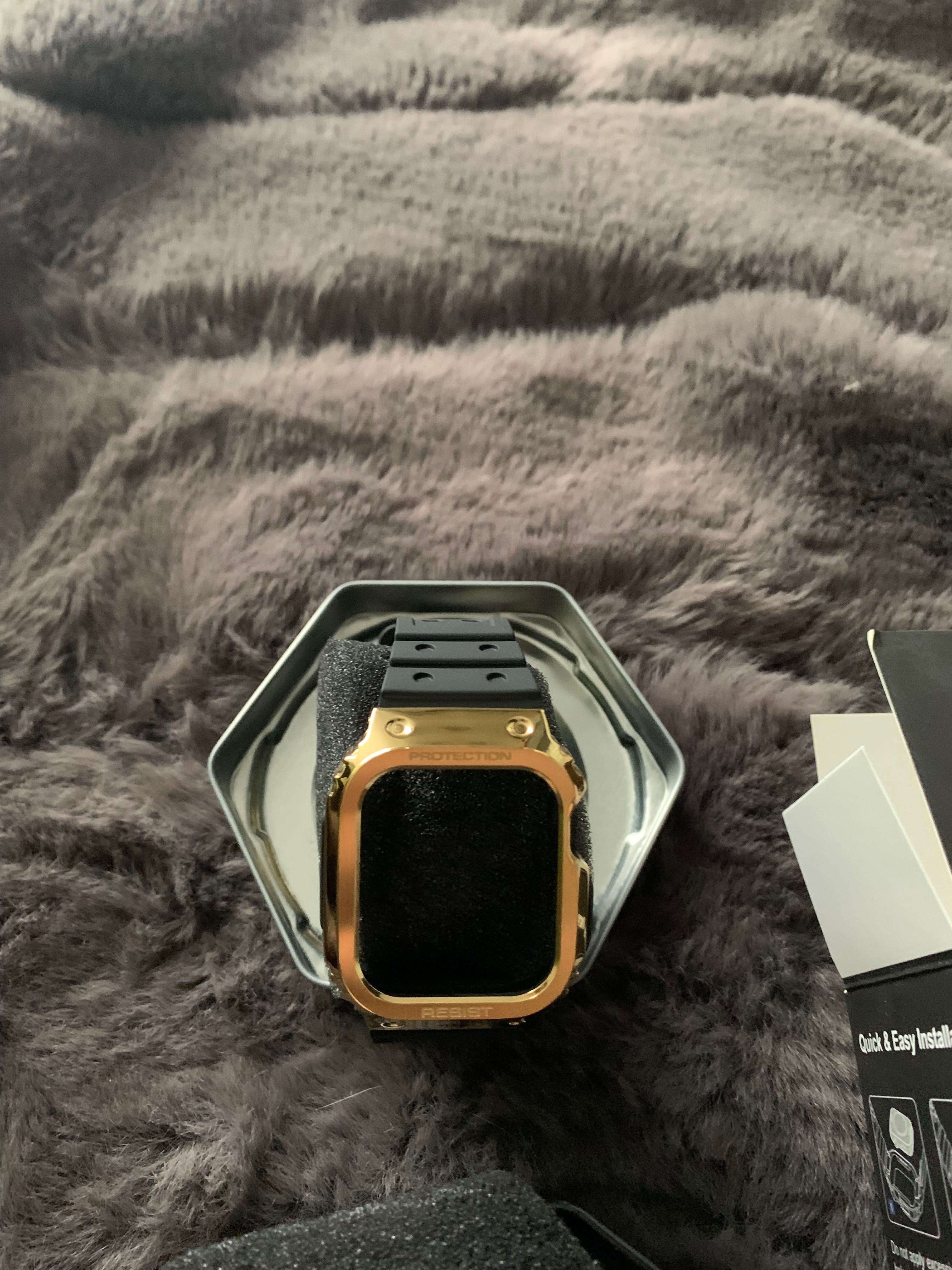Case z paskiem dla Apple Watch serii SE 6/5/4 40 mm marki Amband