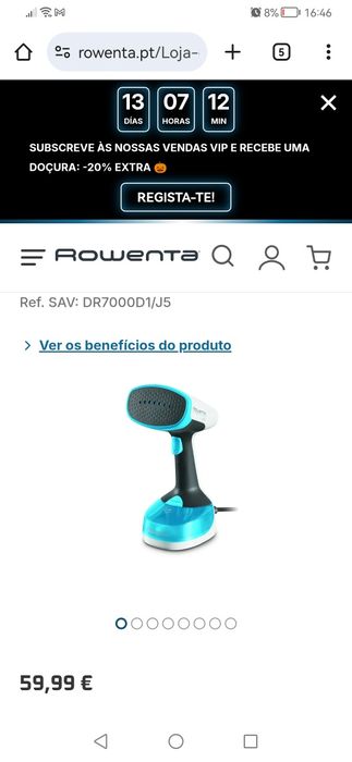 Ferro Portátil Novo