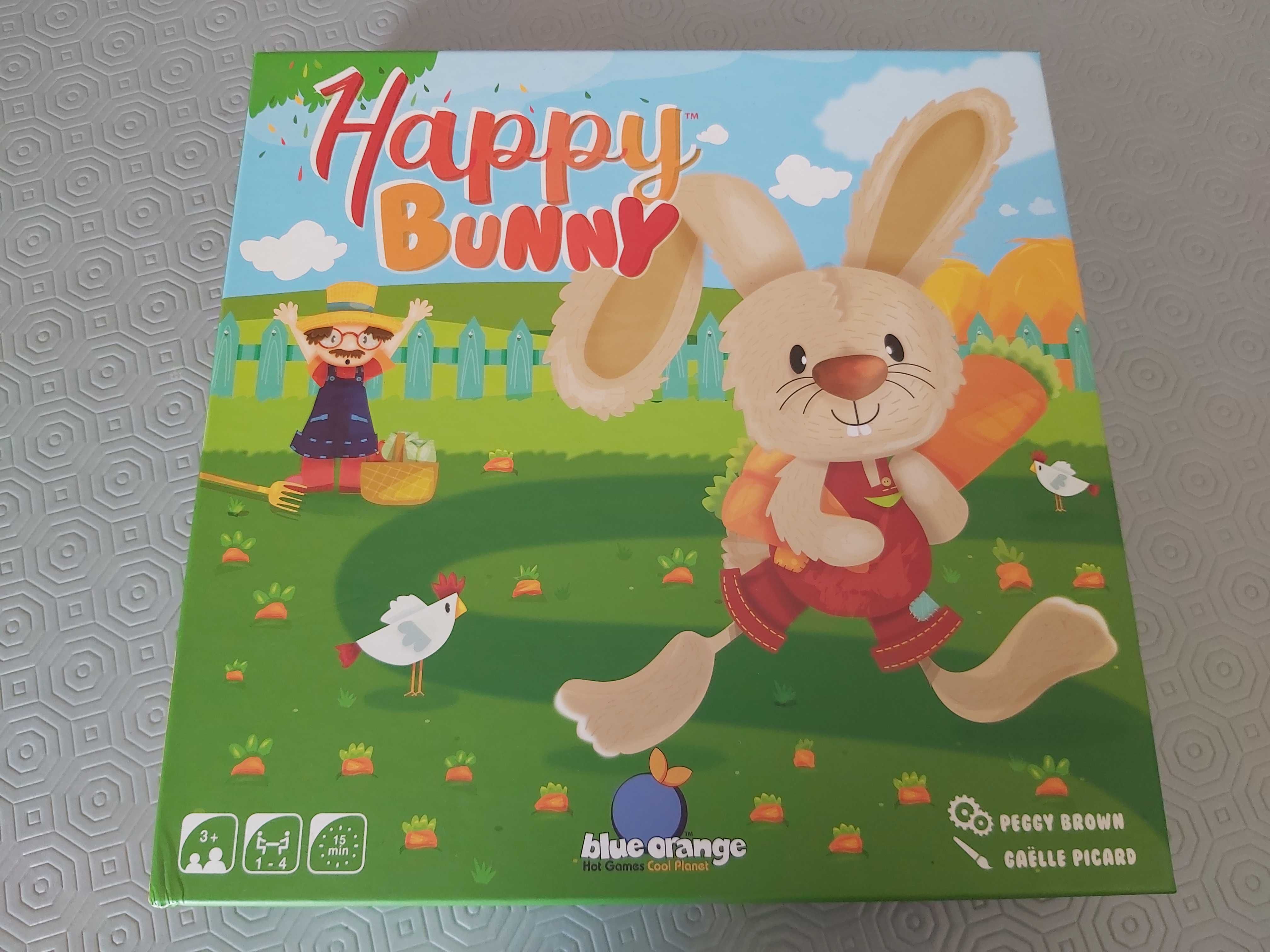 Jogo de Tabuleiro Happy Bunny  da BLUE ORANGE (a partir dos 3 anos)