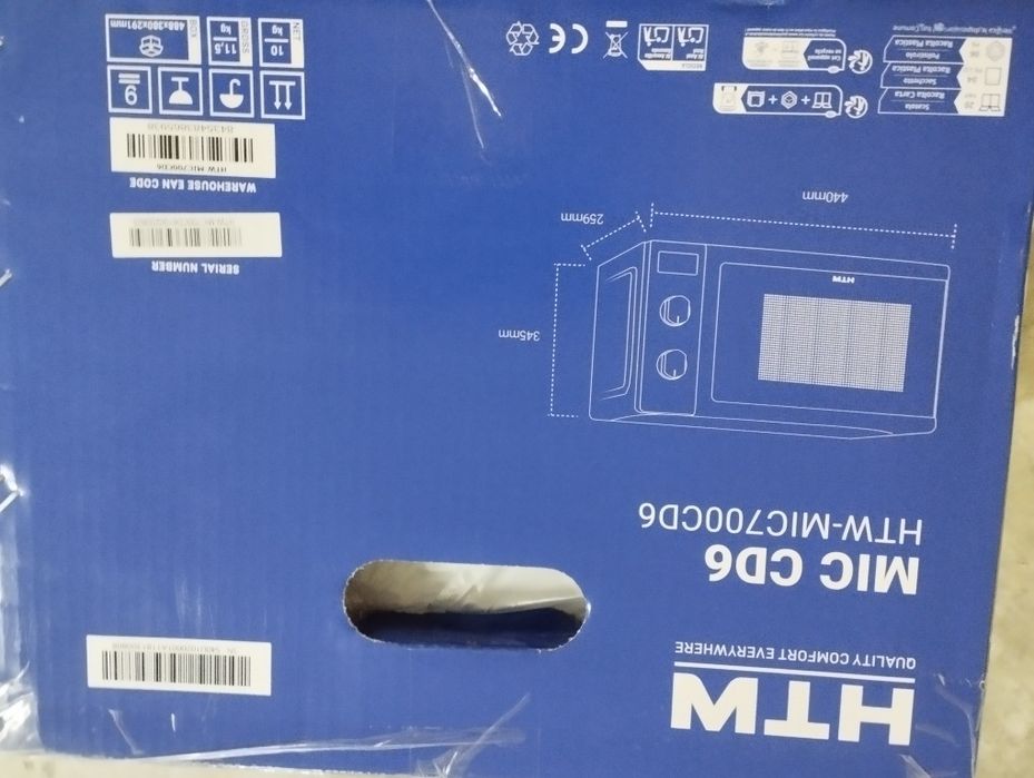 Microondas novo HTW 20L 700W  Branco
