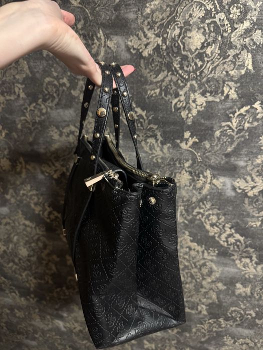Кожаная сумка шкіряна guess