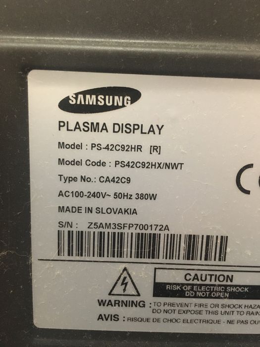 Плазма Самсунг PS-42C92HR