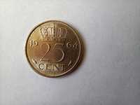 Moneta Holandia - 25 cent 1964 /3/