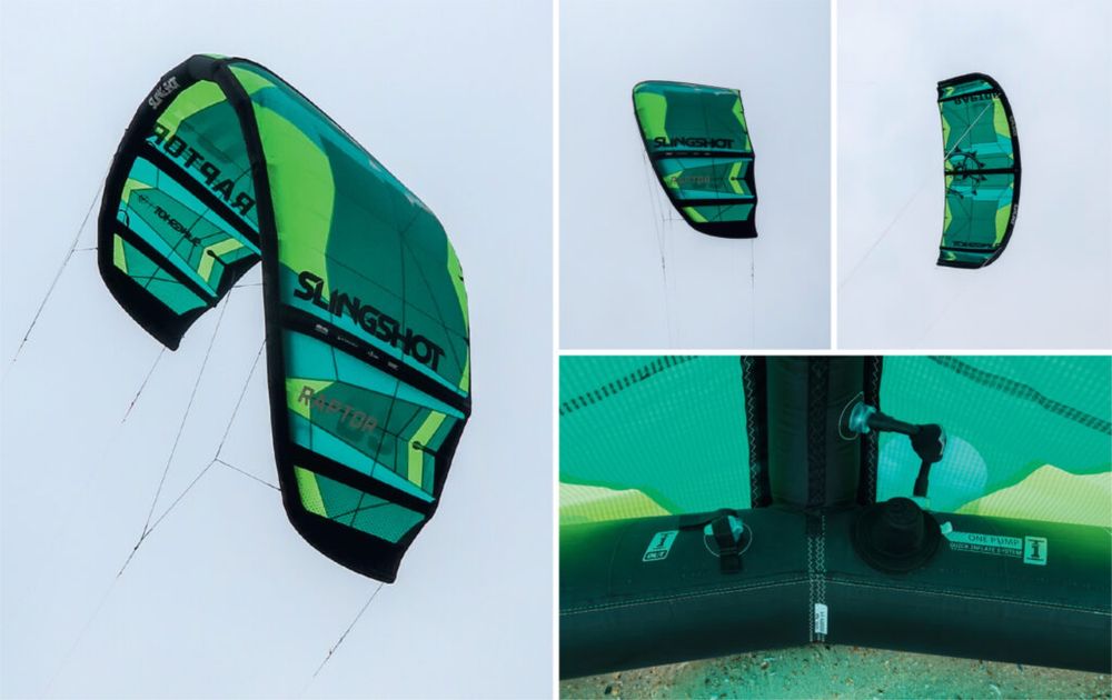 Kite Latawiec SLINGSHOT Raptor 12m + Deska Nobile 134x42 Gratis