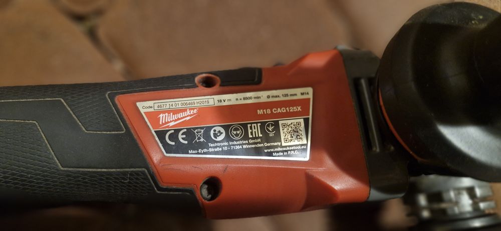 Szlifierka kątowa Milwaukee fuel cag 125x oryginał