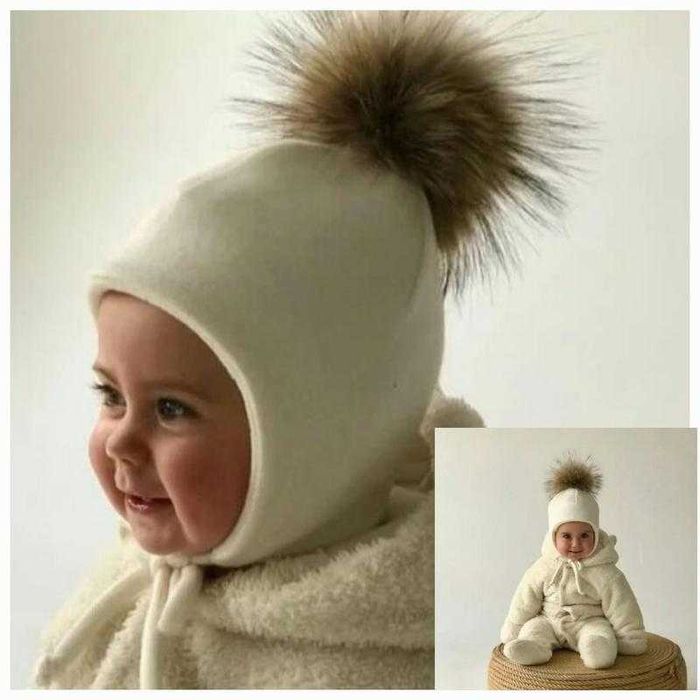 Набор зима шапочка шарф рукавички 0-6 років