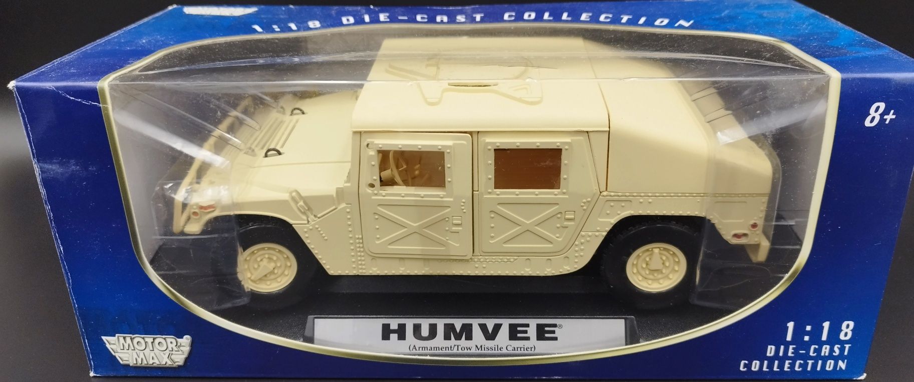 1:18 Motor Max 1992 Hummer Humvee (HMMWV) Model Nowy