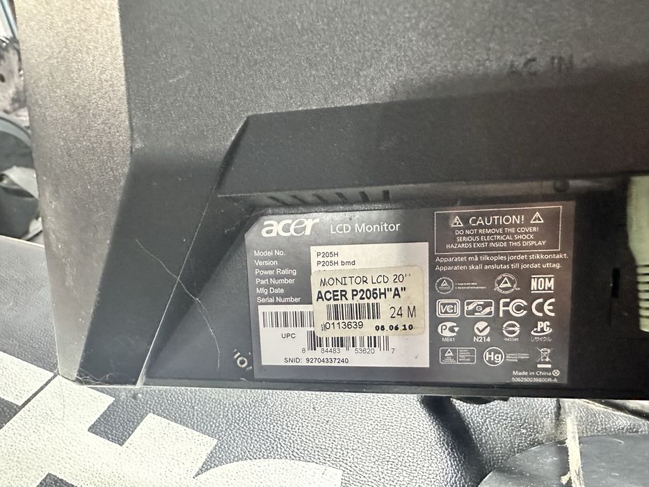 Monitor ACER P206H