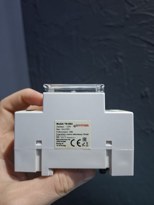 Zegar Astronomiczny LedSystem Programator czasowy cyfrowy na szynę TS-