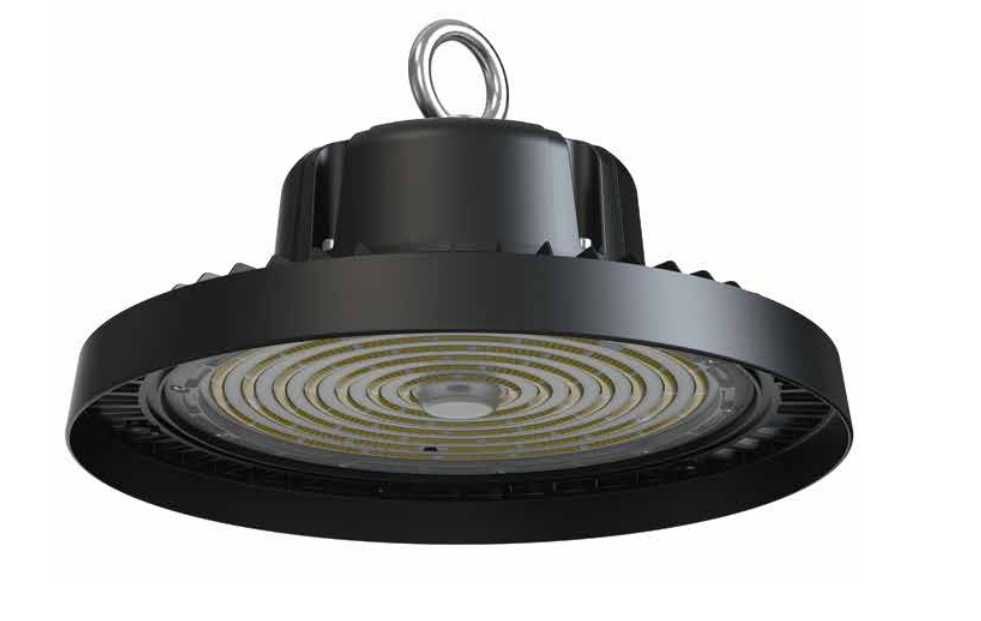 Campânula UFO led 150W / sensor deteção de movimento, 3 anos garantia.