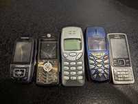 Zestaw 5 telefonów Samsung Sony Motorola na części