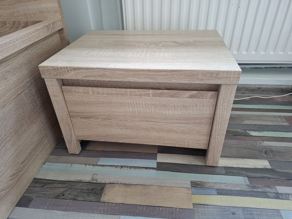 Szafka nocna BRW Kaspian z szufladą dąb sonoma