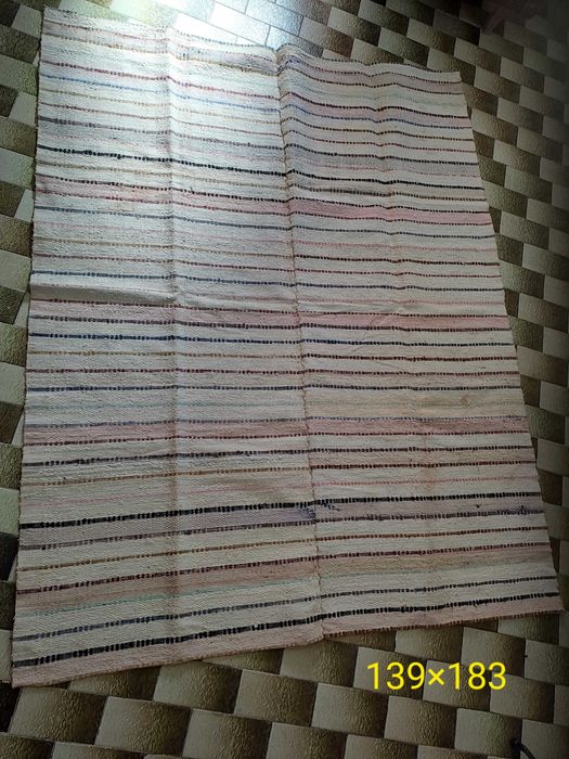 Manta artesanal feita em tear