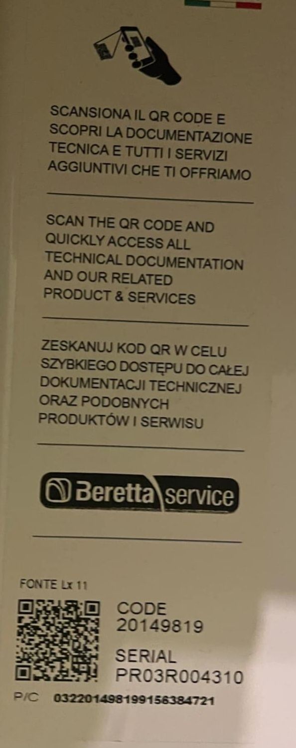 Kocioł gazowy Beretta PR03R004310