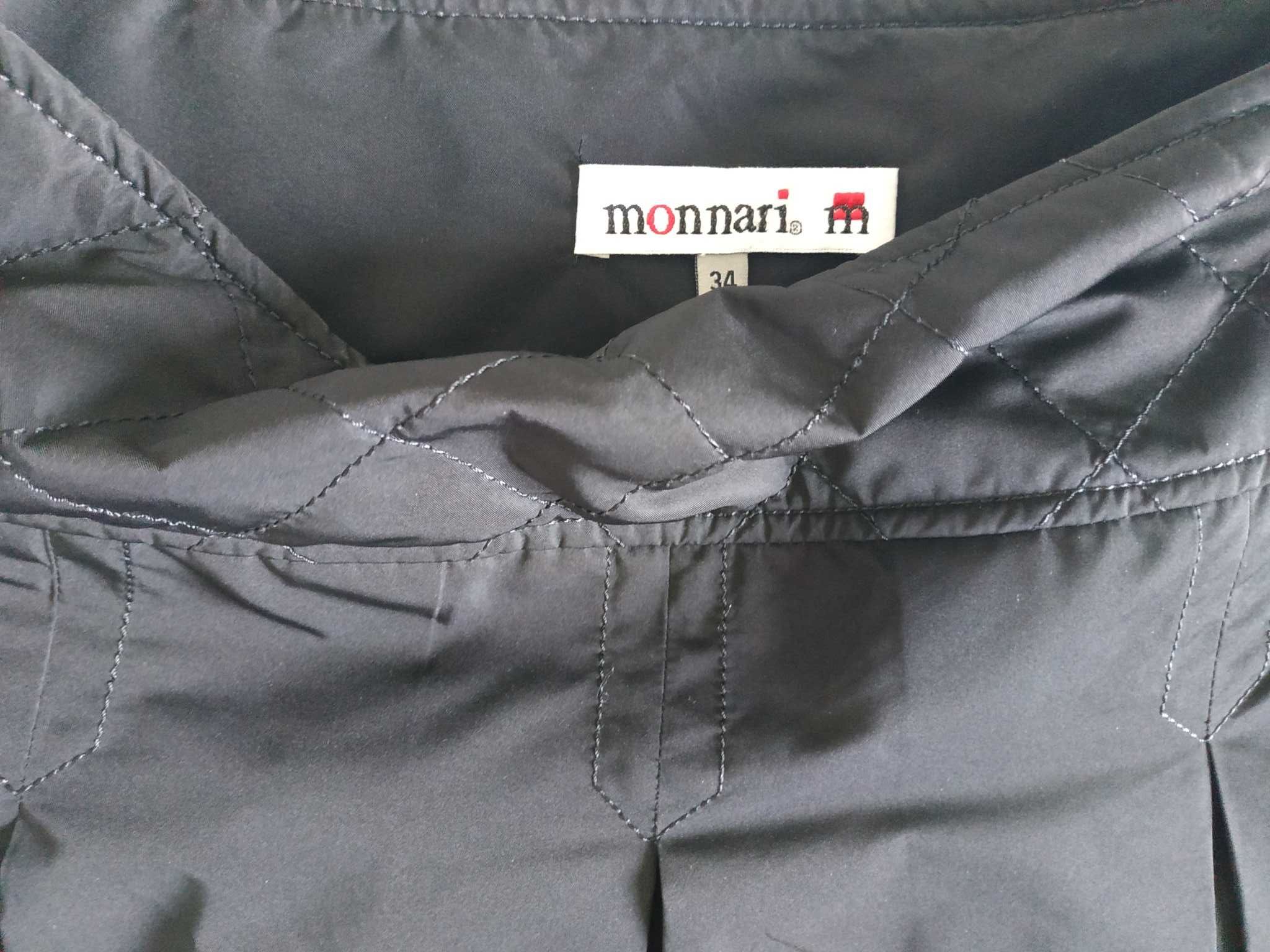 MONNARI S/M 36/38 czarna spódnica rozkloszowana w kontry JAK NOWA