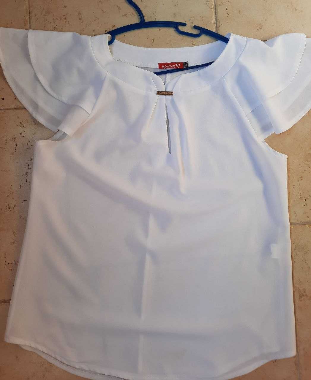 Продам белую блузку 44-46 размера