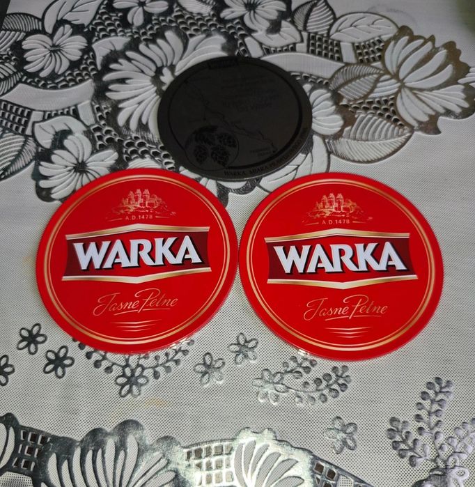 Podstawki pod piwo Warka 3szt.
