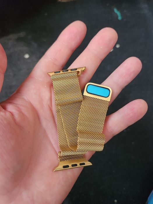 Браслет ремінець apple watch золото