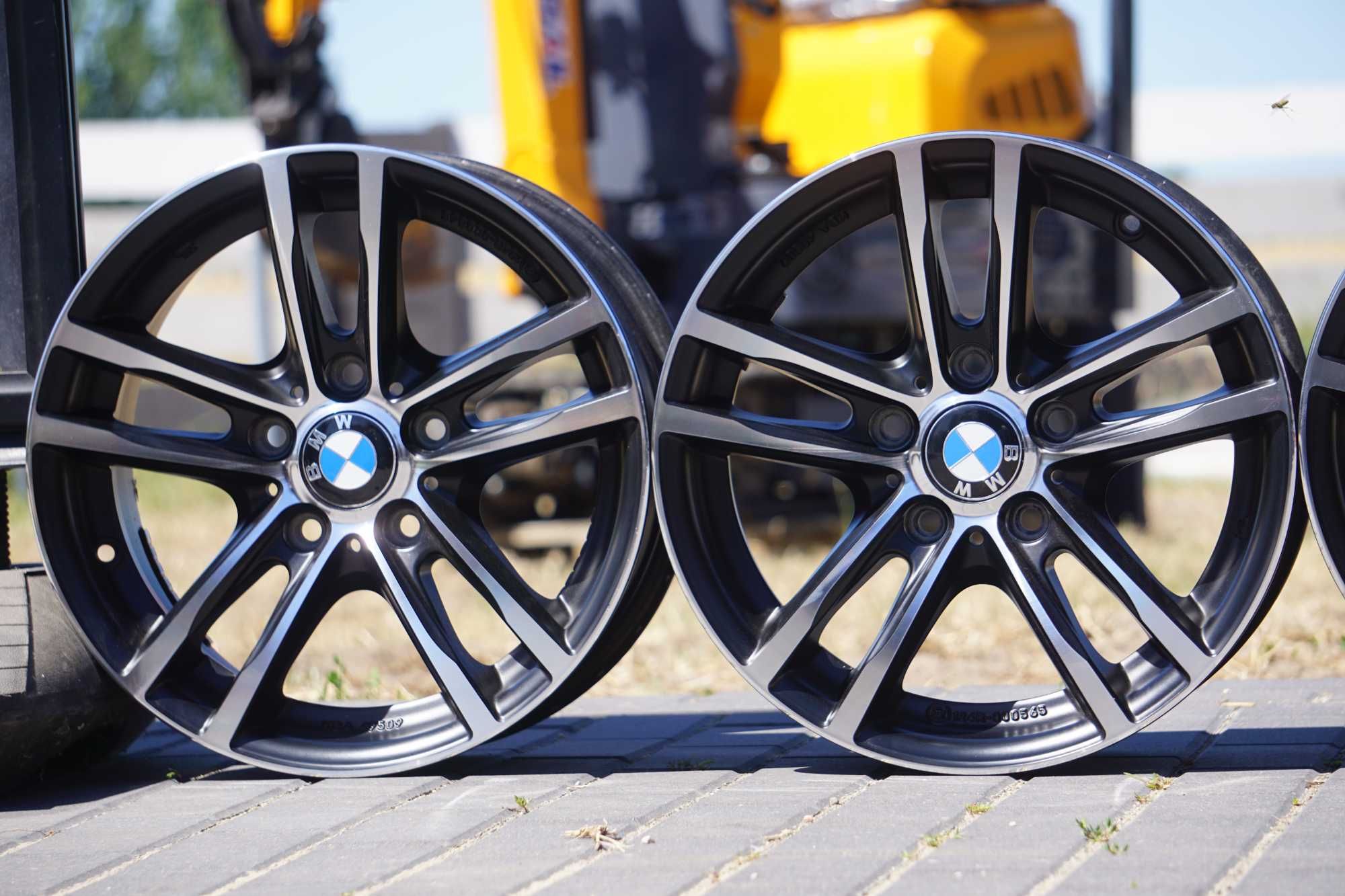 Alufelgi do BMW 5x120 7Jx16 et40 cb72,6mm czarne i front polerowany