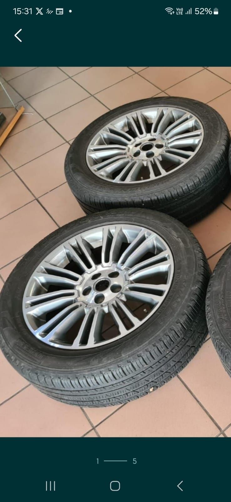 Koła alufelgi Range Rover Evoque komplet PIRELLI 235/55 R19 5x108
