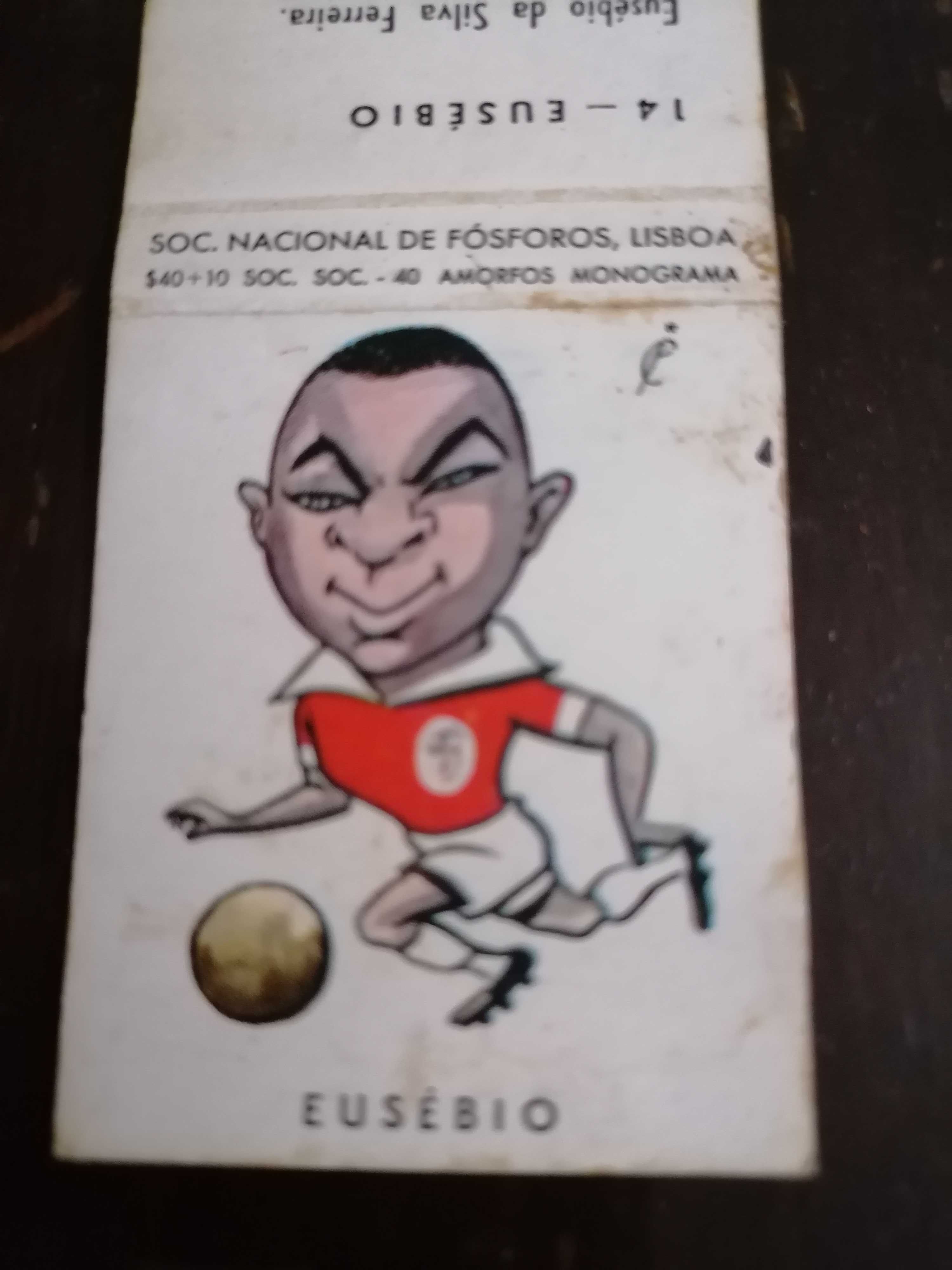 1º Cromo de Eusébio 1961 Soc. Nacional Fósforos Lisboa (Original)