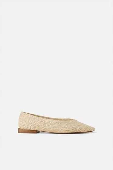 ZARA, plecione mokasyny/baleriny 40/26cm