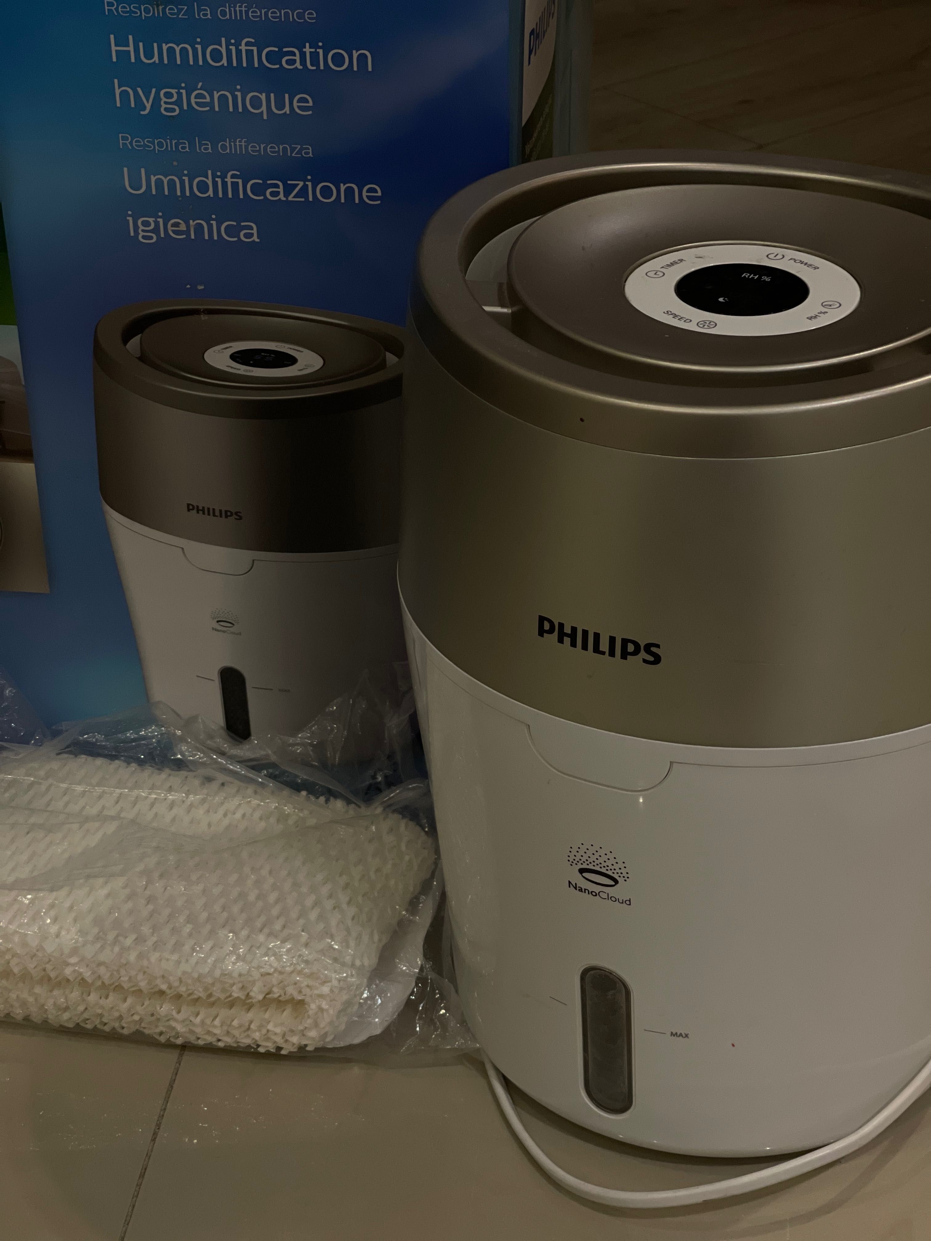 Philips 2000 nanoCloud HU4803 зволожувач повітря+новий фільтр подаруно