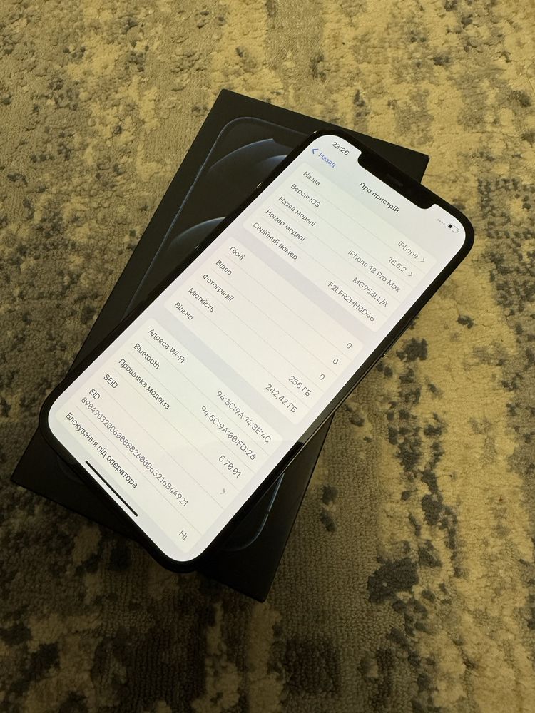 Iphone 12 Pro Max 256gb neverlock