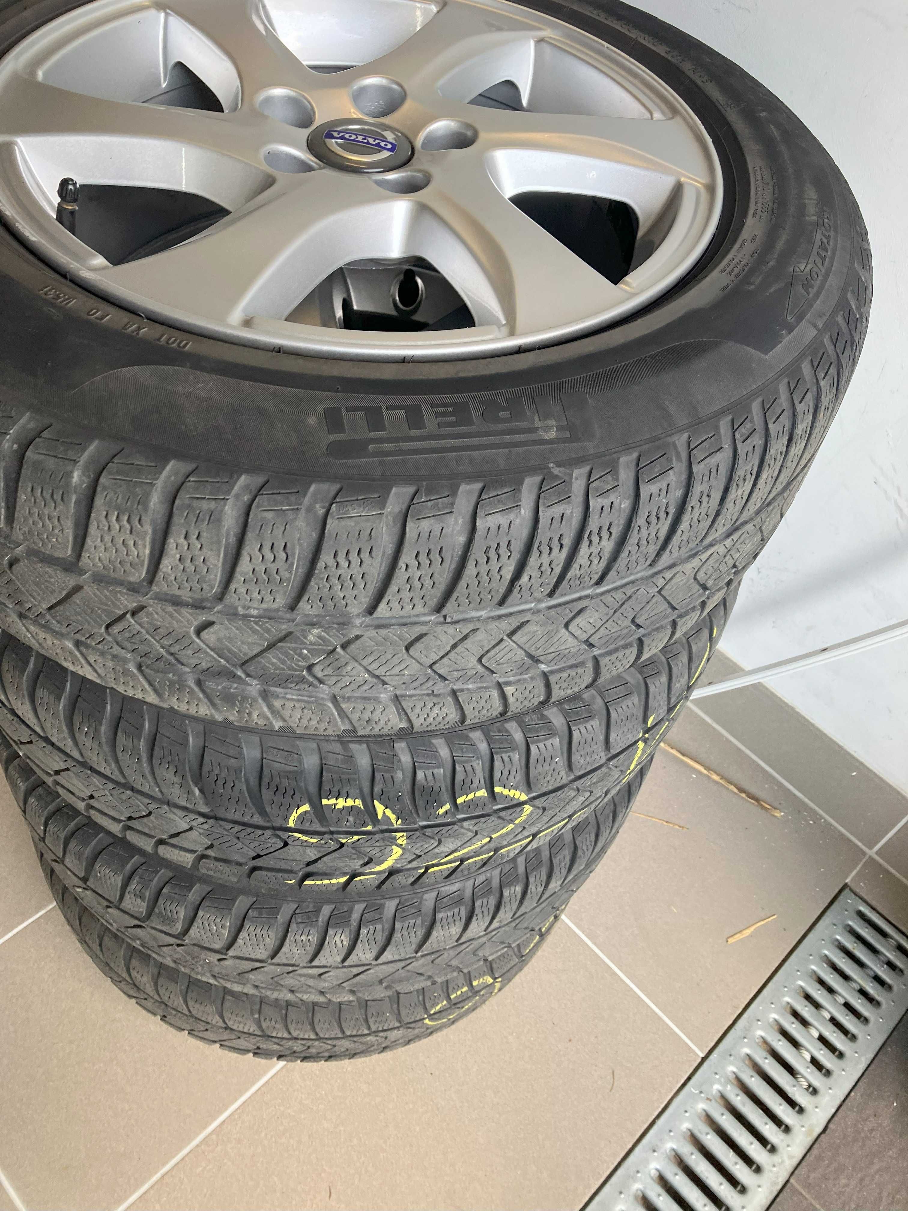 Felgi Volvo 16" GEMINUS Silver Stone 205/60 R16 + opony zimowe