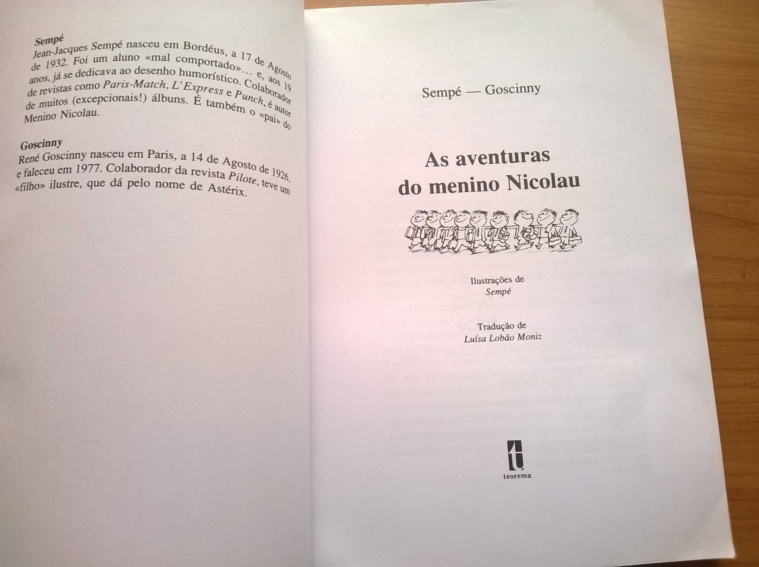 As Aventuras do Menino Nicolau - Desenho de Sempé - Goscinny