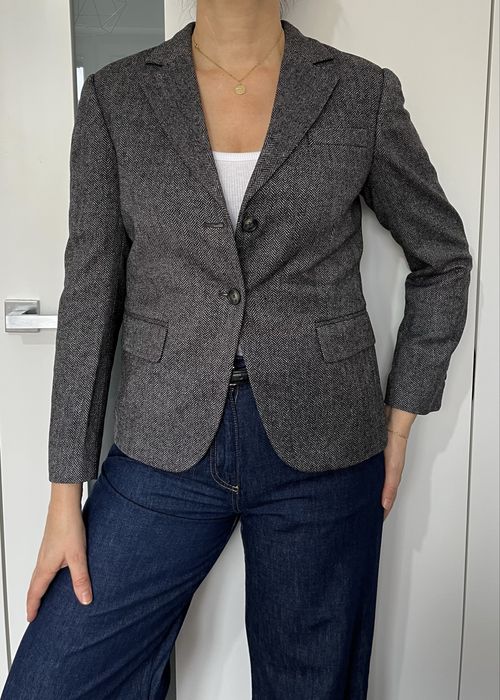 Gant wełniana tweedowa marynarka