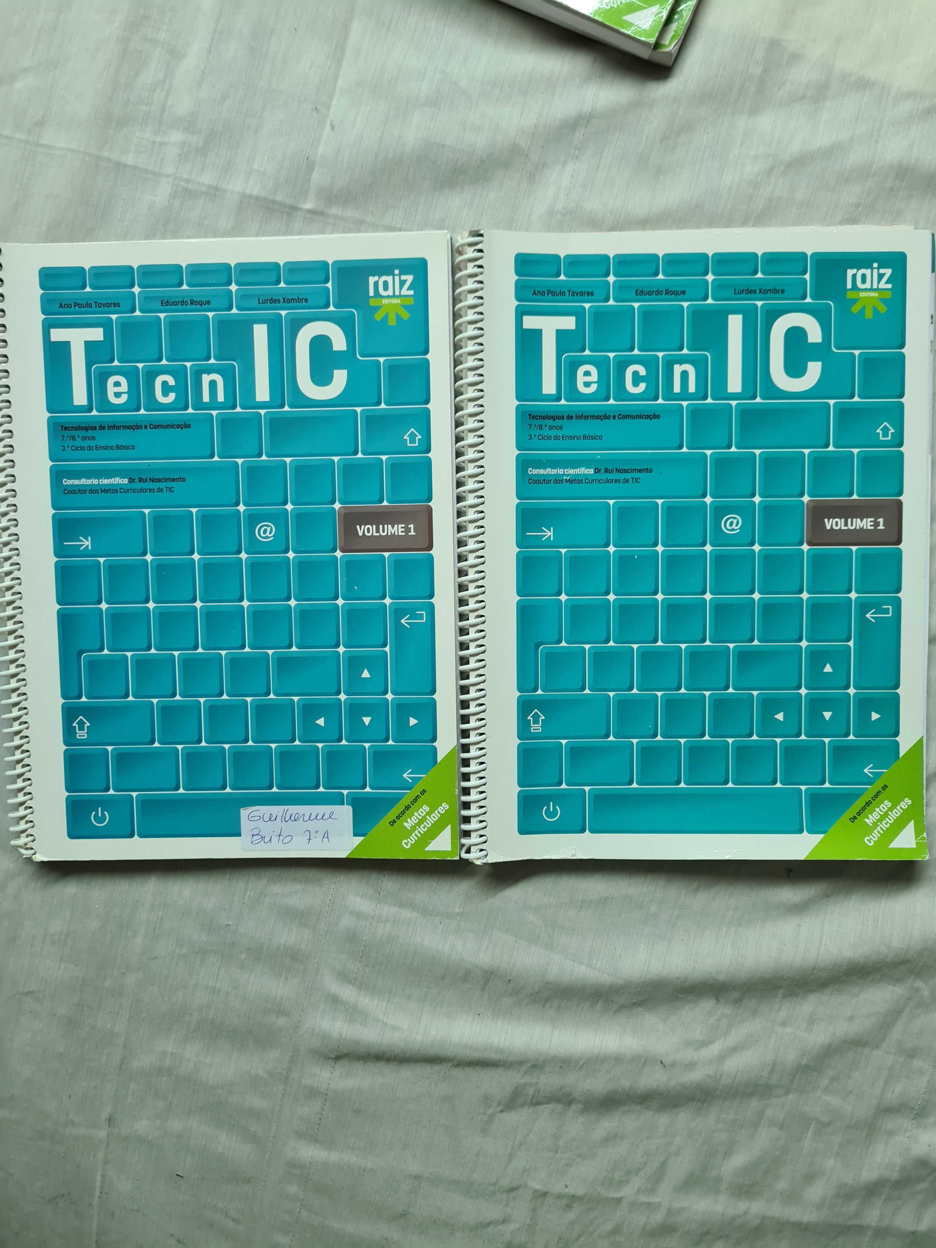 Livro TIC Volume 1 e 3 - TecnIC 7º e 8ºAno