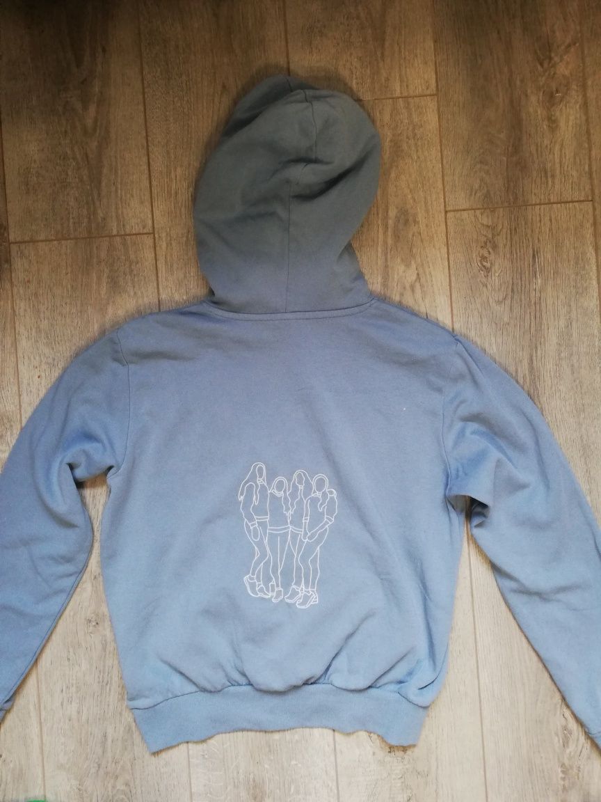 Bluza basic damska rozmiar S h&m z kapturem z kaktusem z dziewczynami