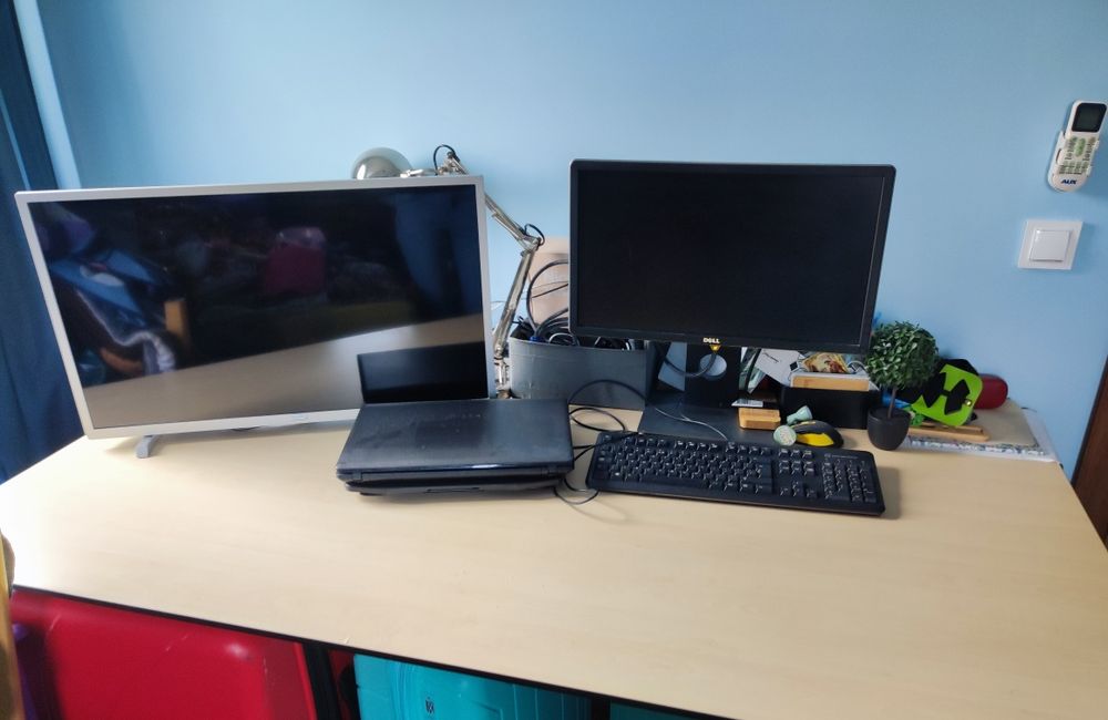 Biurko do pracy, gamingowe DUŻE regulowana wysokość