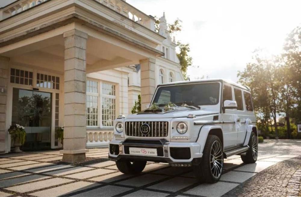 G-klasa Gklasa do Ślubu auta na Wesele Brabus eleganckie auto