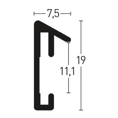 Rama aluminium Nielsen rozmiar 30x40 cm.