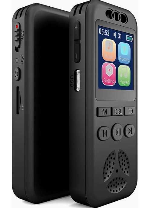 Profesjonalny dyktafon Amoi A2 USB-C,wyświetlacz kolorowy,MP3 ttst1530
