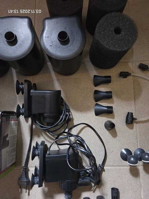 Filtry wewnętrzne Aquael Turbo 2000 i 1000 duży zestaw