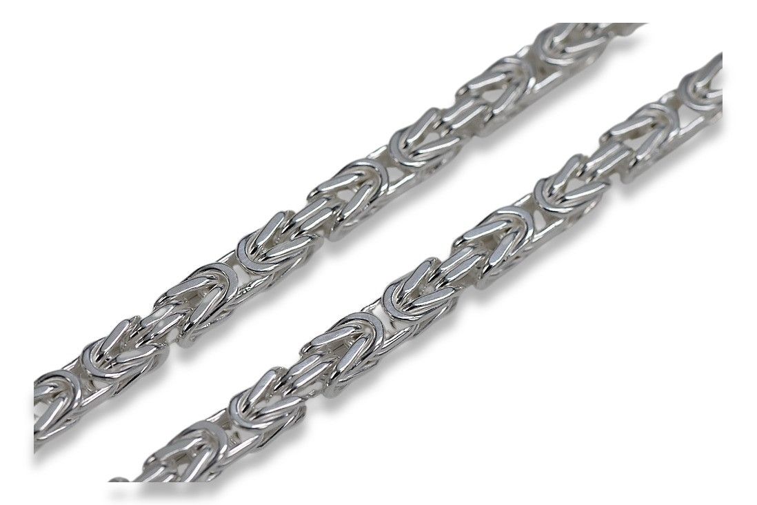Srebrny łańcuszek 925 Królewski Bizantyjski cc014s 60cm 3mm Gdańsk